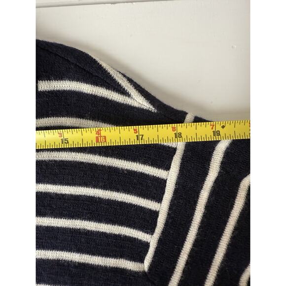 J Crew Striped Crew Sweater Dress Blue White Womens Size Medium - Picture 6 of 7
